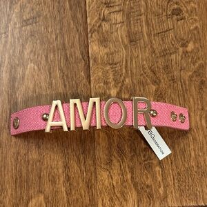 BCBGeneration Pink 'AMOR' Bracelet